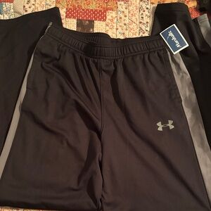 Under Armour Kids Black and Gray Joggers